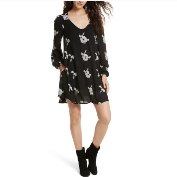 Free People Rayon Gauze Emmas Embroidered Dress - Picture 4 of 9